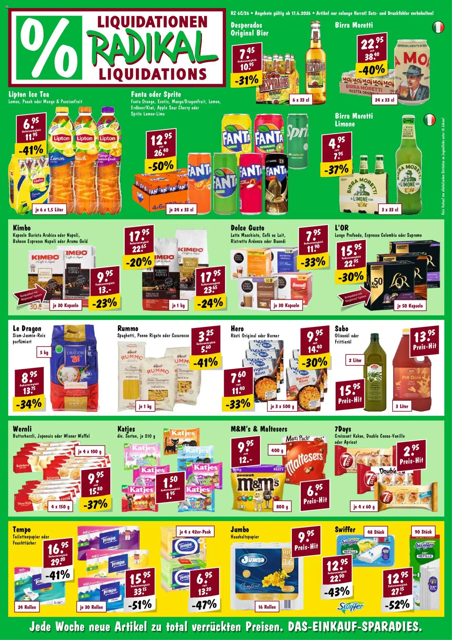 Vorschau des Merkblatts Radikal aktionen vom Shop Radikal gültig von 17.06.2026 bis 23.06.2026