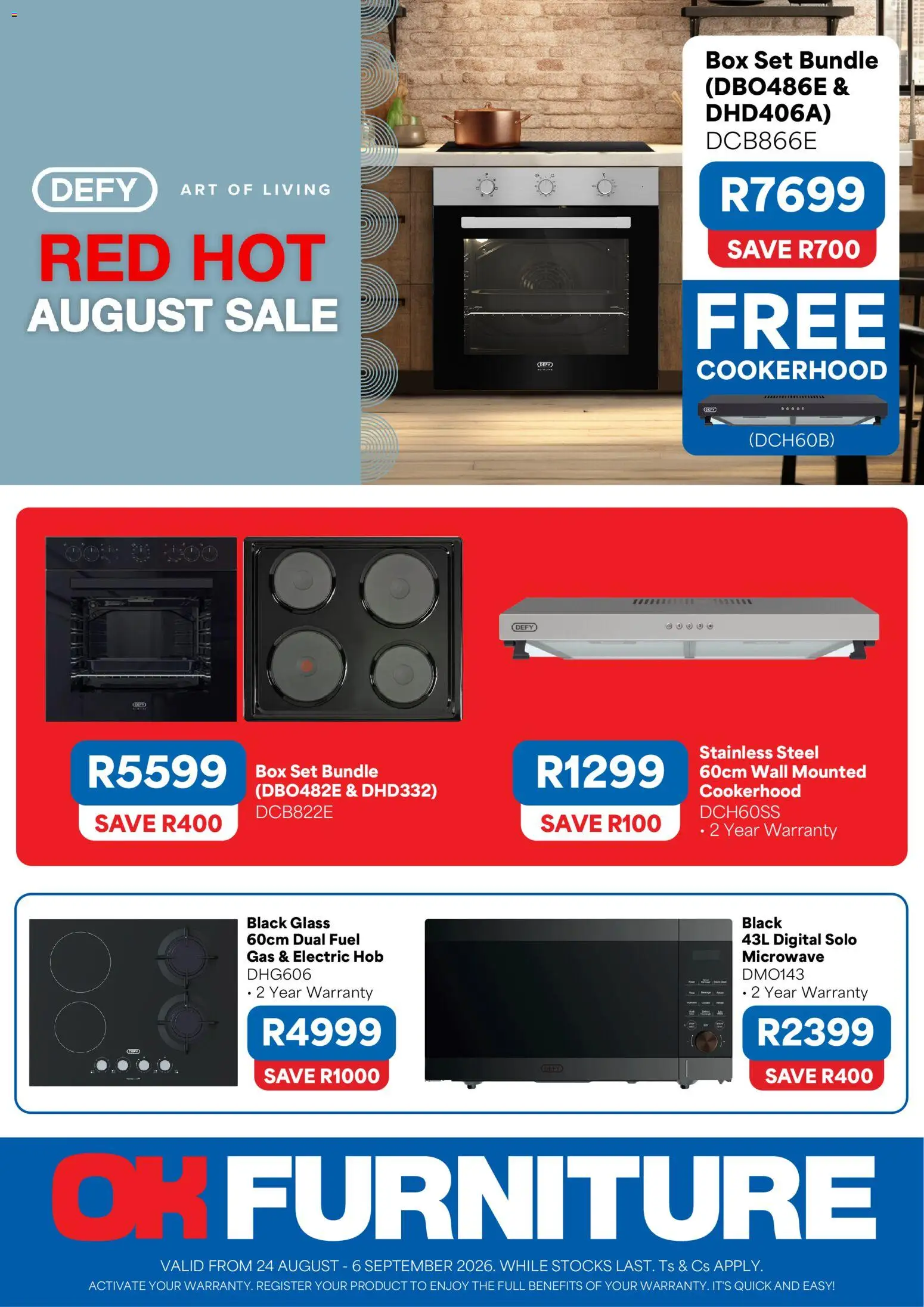 Preview of OK Furniture flyer valid from 24/08/2026