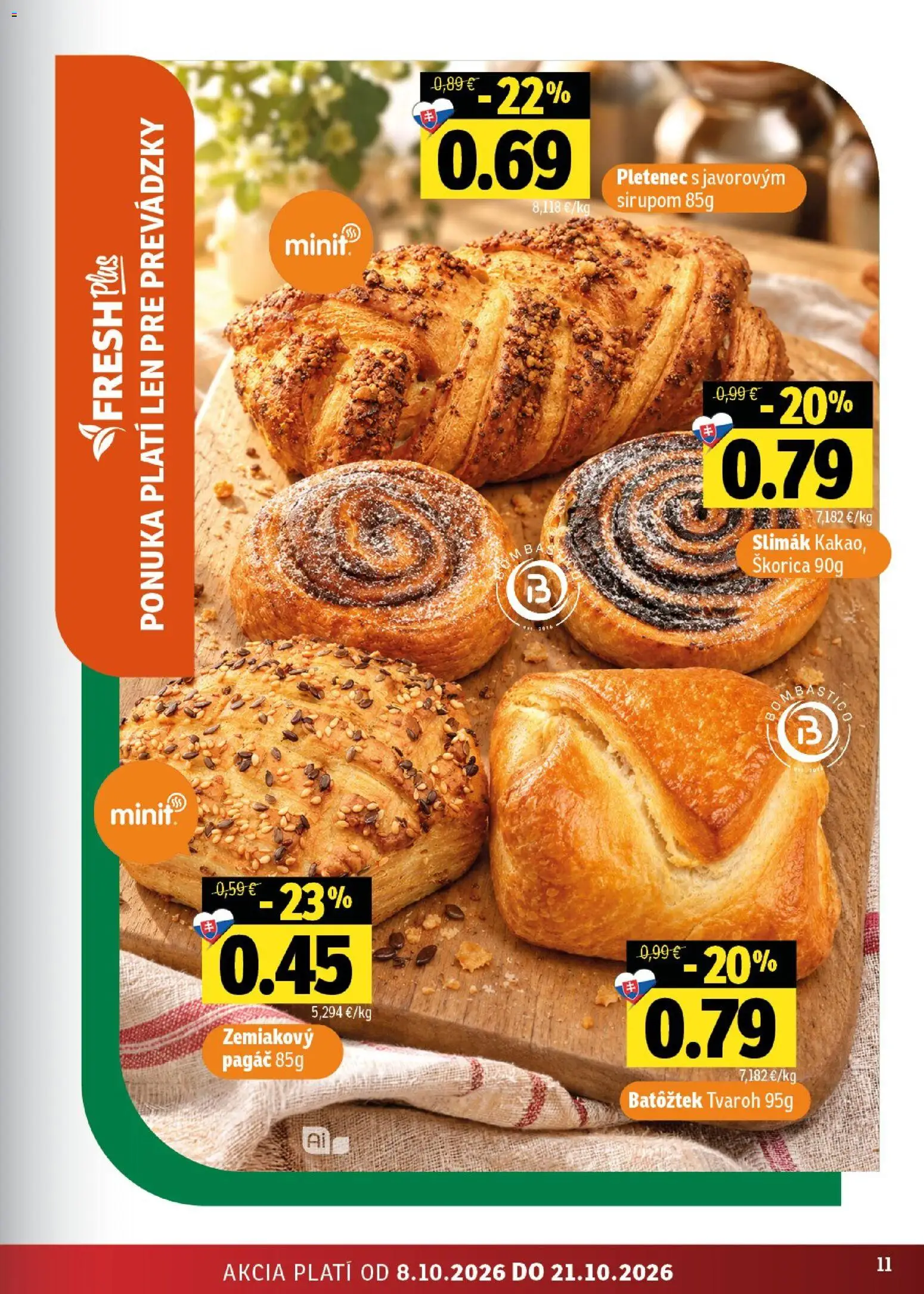 Náhľad Fresh letáku platného od 08.10.2026 - Tvaroh