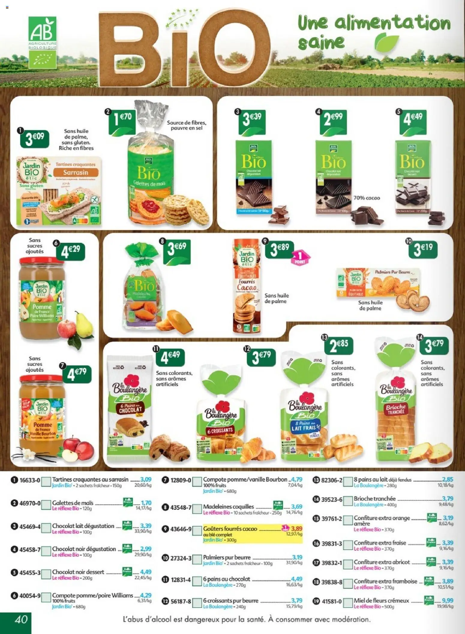 Prévisualisation de Maximo catalogue epicerie du magasin Maximo formulaire valide 24/08/2026 - Dessert, Mais, Brioche, Beurre, Confiture, Blé, Cacao, Brioche tranchée