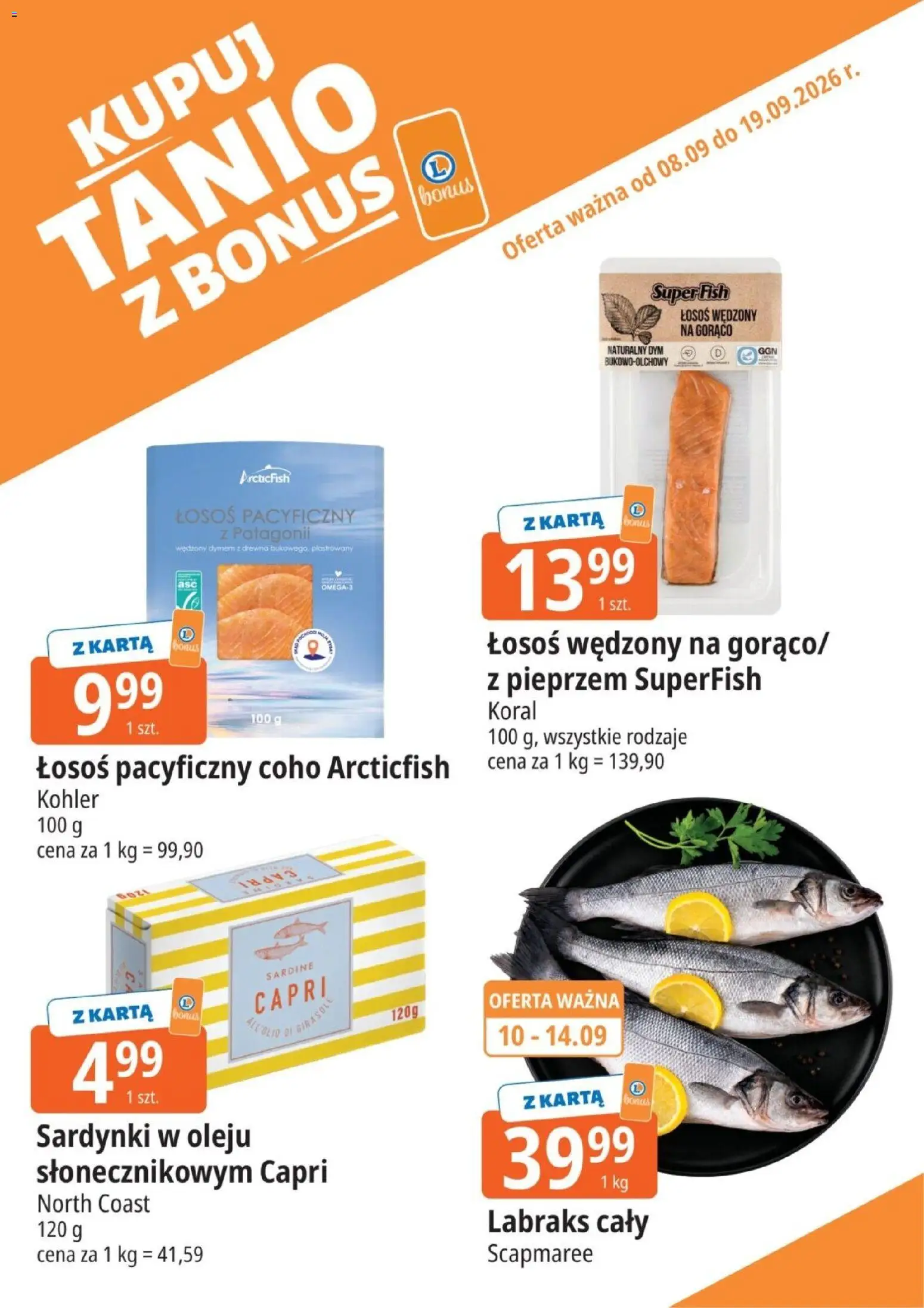 Pogląd gazetki "E.Leclerc gazetka - Kupuj Tanio Z Bonus" ze sklepu E.Leclerc ważnej od 08.09.2026