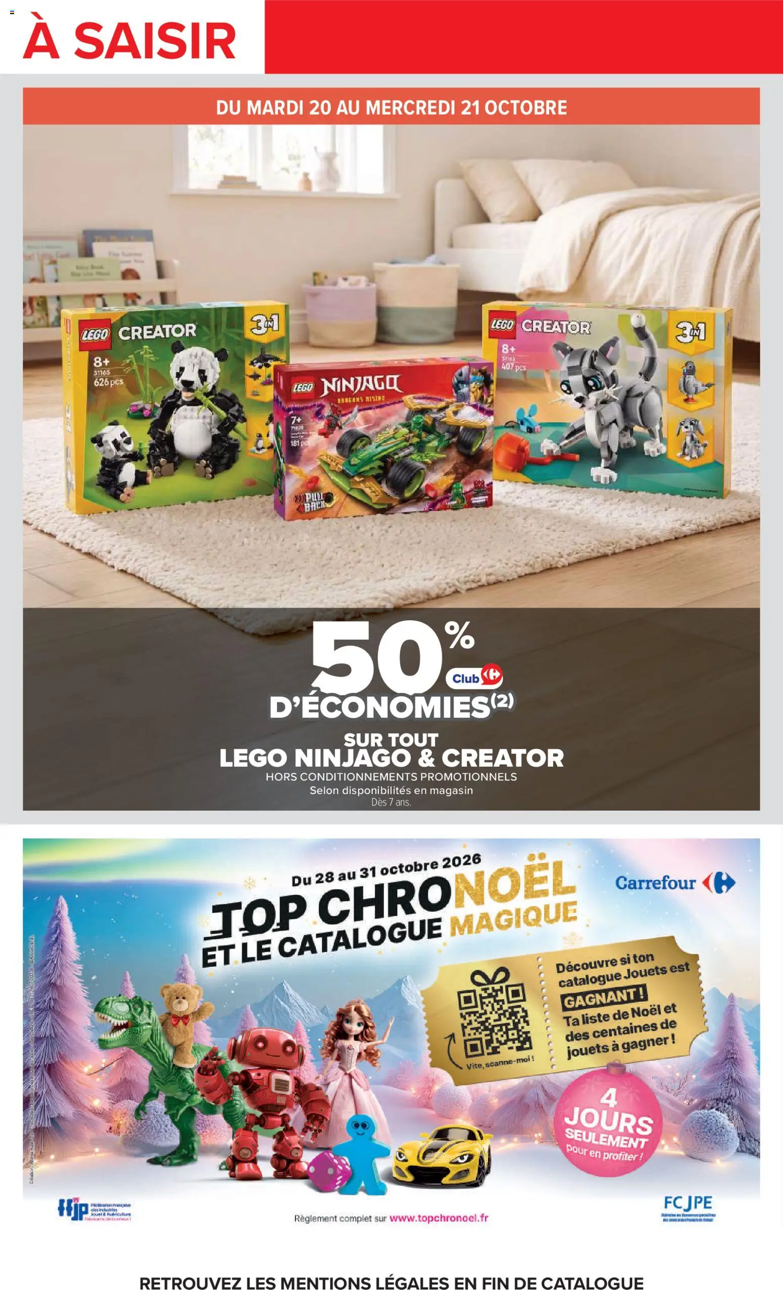 Prévisualisation de Carrefour catalogue du magasin Carrefour formulaire valide 20/10/2026 - PC, Pull, Jouets, Légo