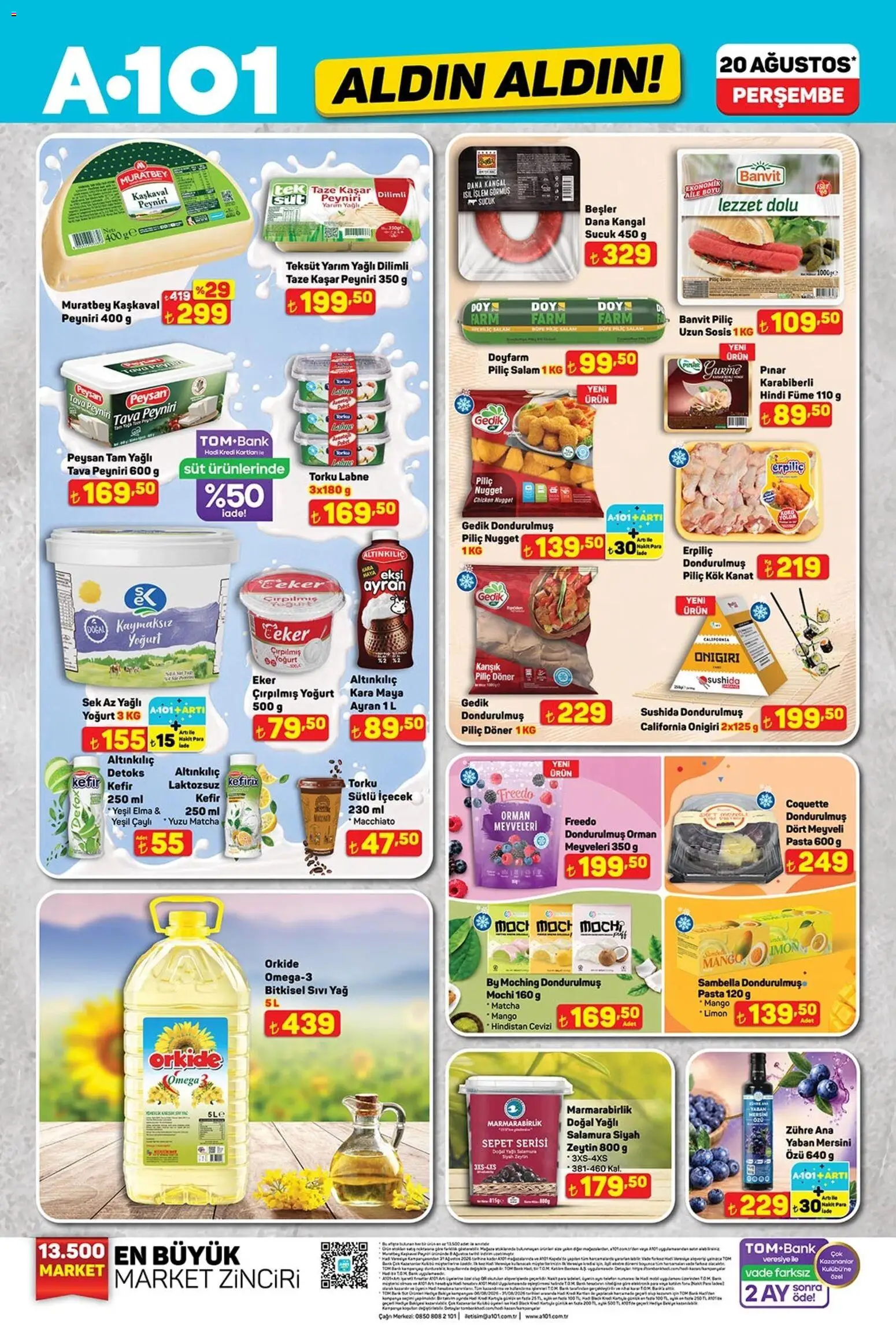 A101 A101 - Katalog Aldın Aldın 20.08.2026 - Broşürünün önizlemesi