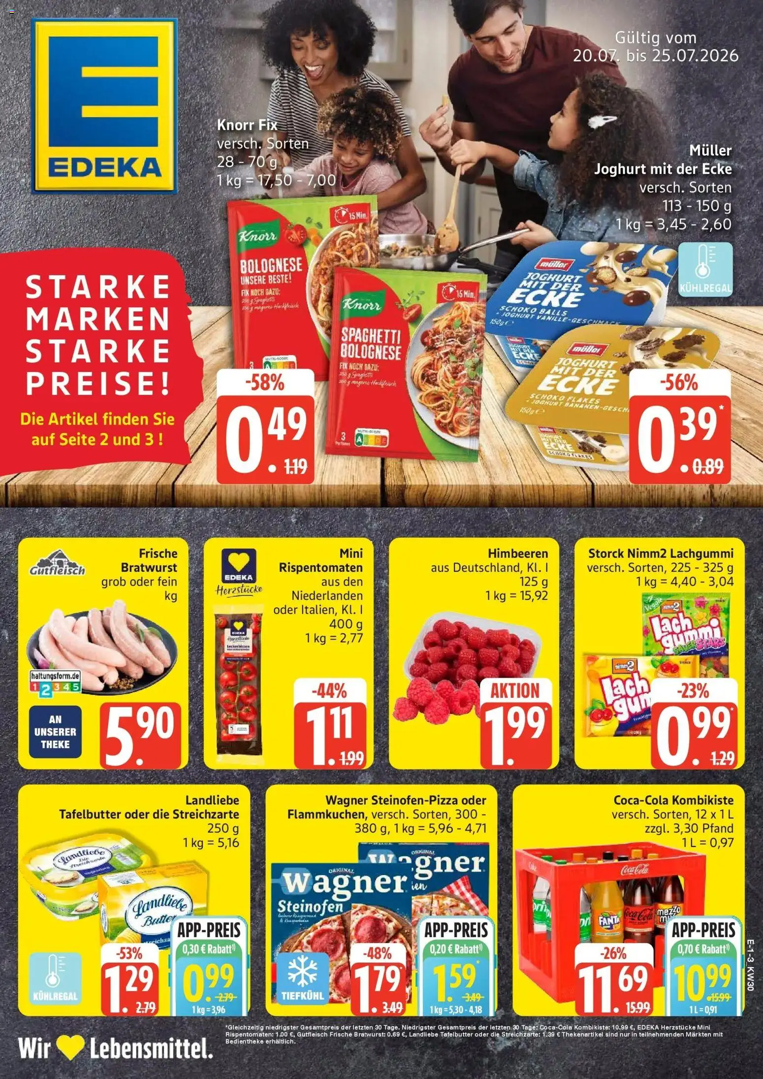 Vorschau von dem Prospekt des Geschäftes Edeka, gültig ab dem 20.07.2026
