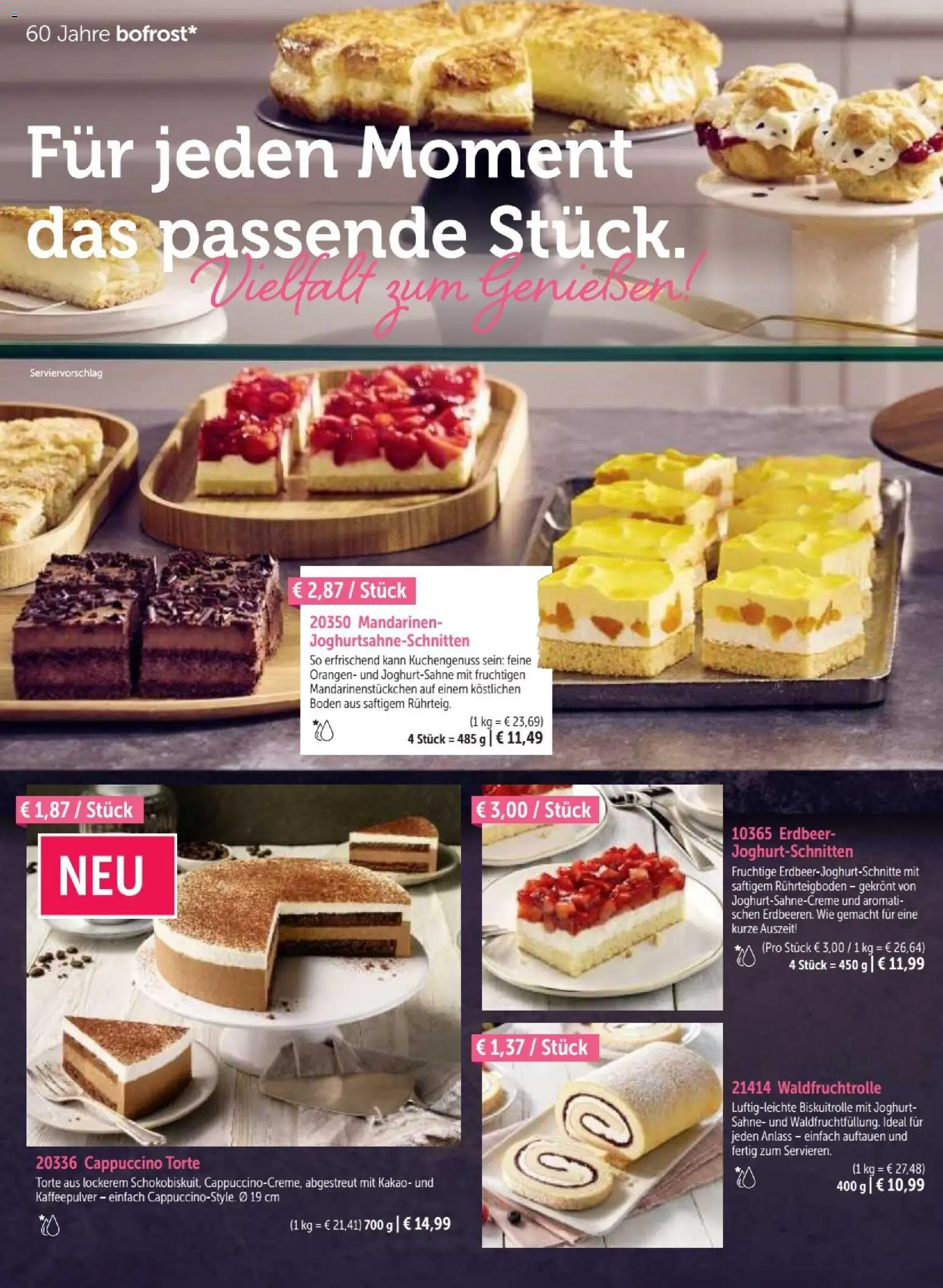 Vorschau von dem Prospekt des Geschäftes Bofrost, gültig ab dem 07.09.2026 - Joghurt, Sahne, Mandarinen, Orangen