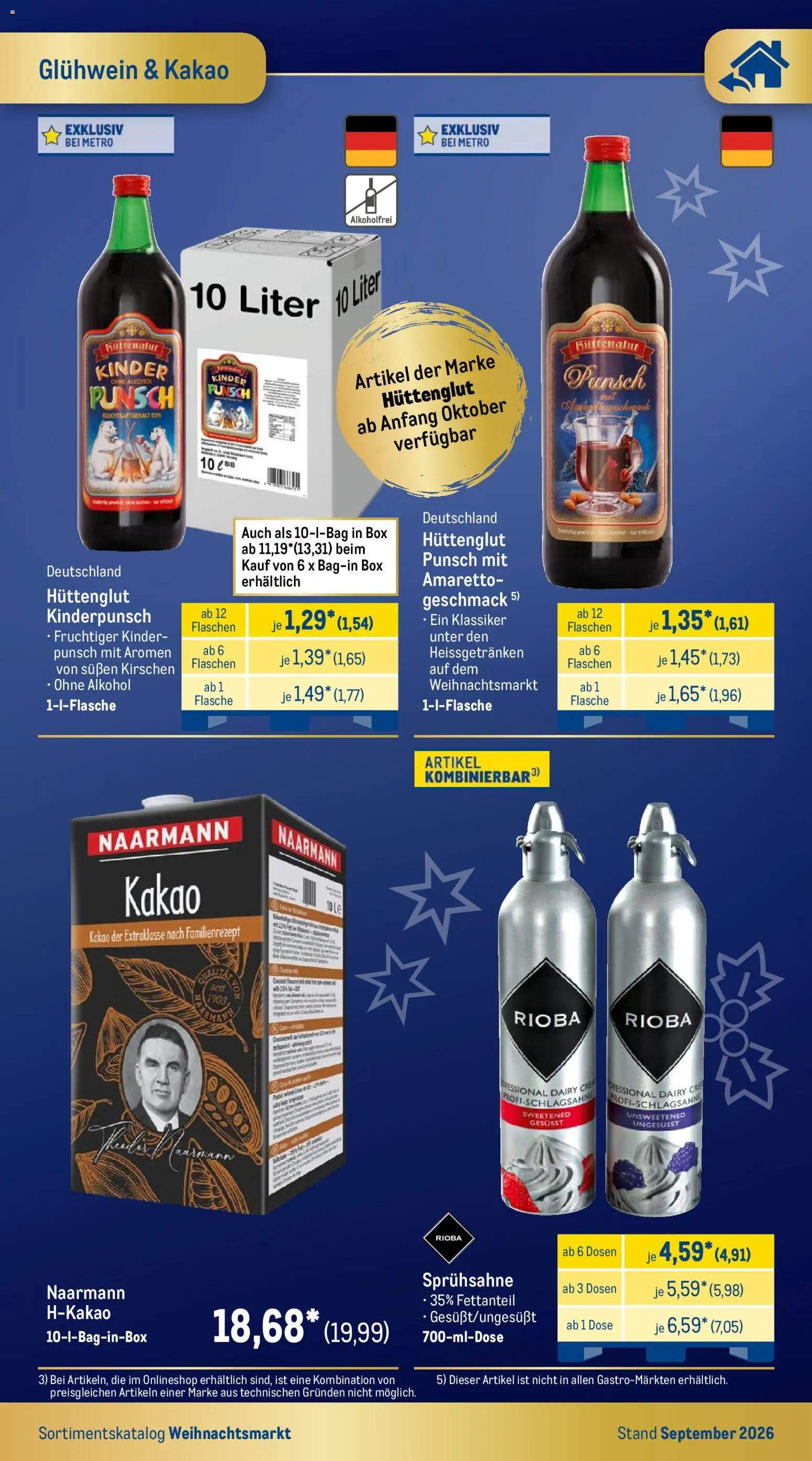 Vorschau von dem Prospekt des Geschäftes Metro, gültig ab dem 01.09.2026 - Alkohol, Kirschen, Box