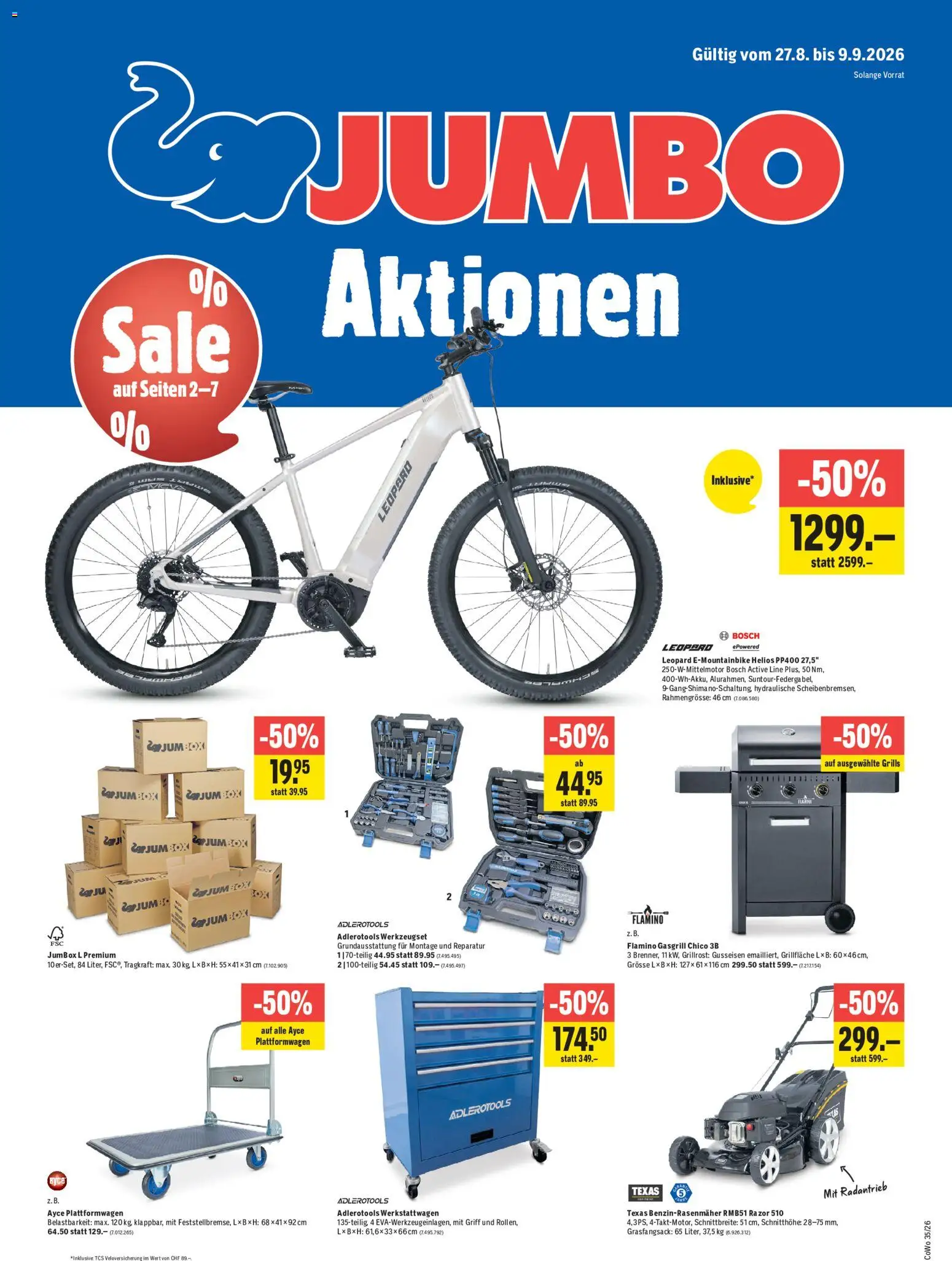 Vorschau des Merkblatts Jumbo aktionen vom Shop Jumbo gültig von 27.08.2026 bis 09.09.2026
