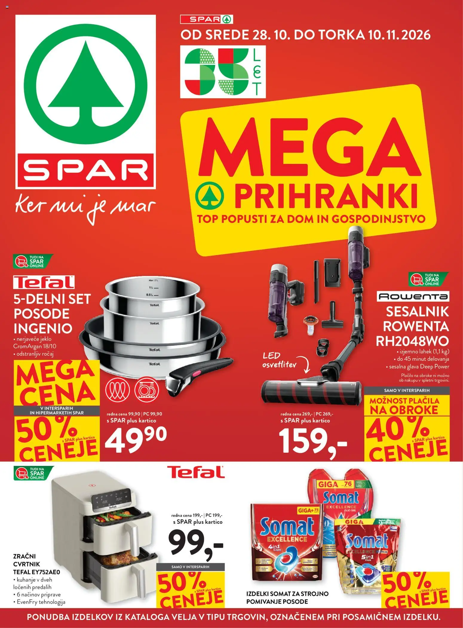 Predogled kataloga iz trgovine Spar veljaven od 28.10.2026 - Sesalnik