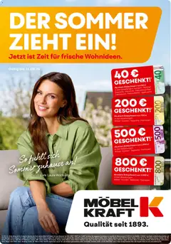 Vorschau von dem Prospekt des Geschäftes Möbel Kraft, gültig ab dem 15.07.2026