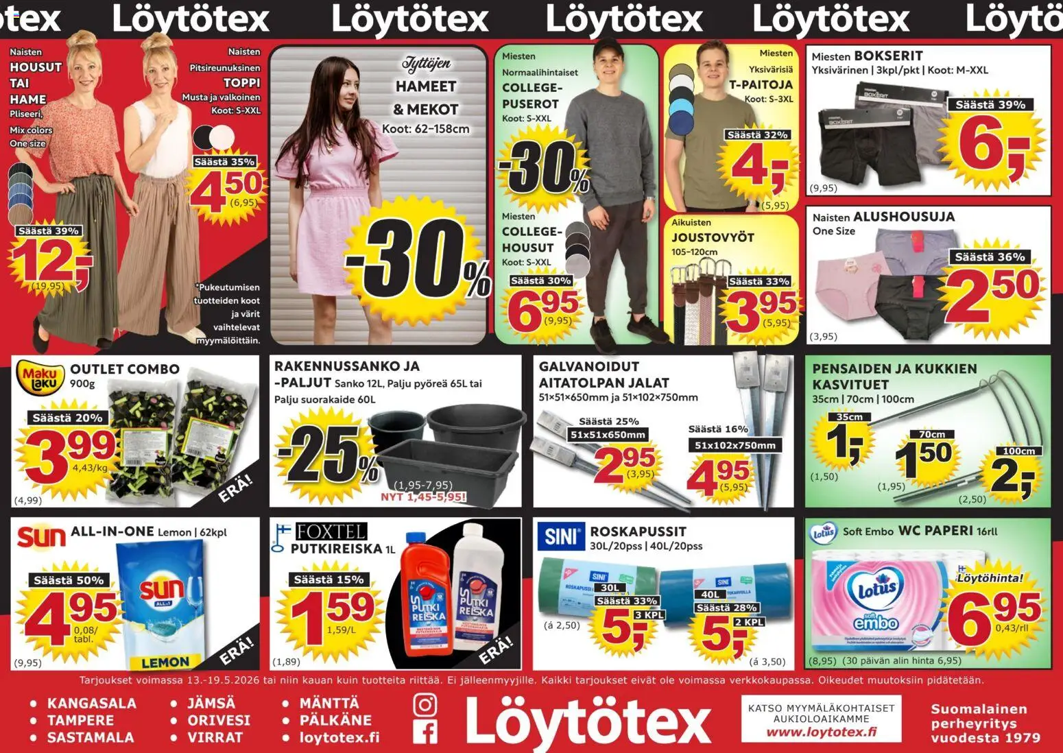 Kaupan Löytötex Löytötex tarjoukset esikatselu, voimassa 13/05/2026