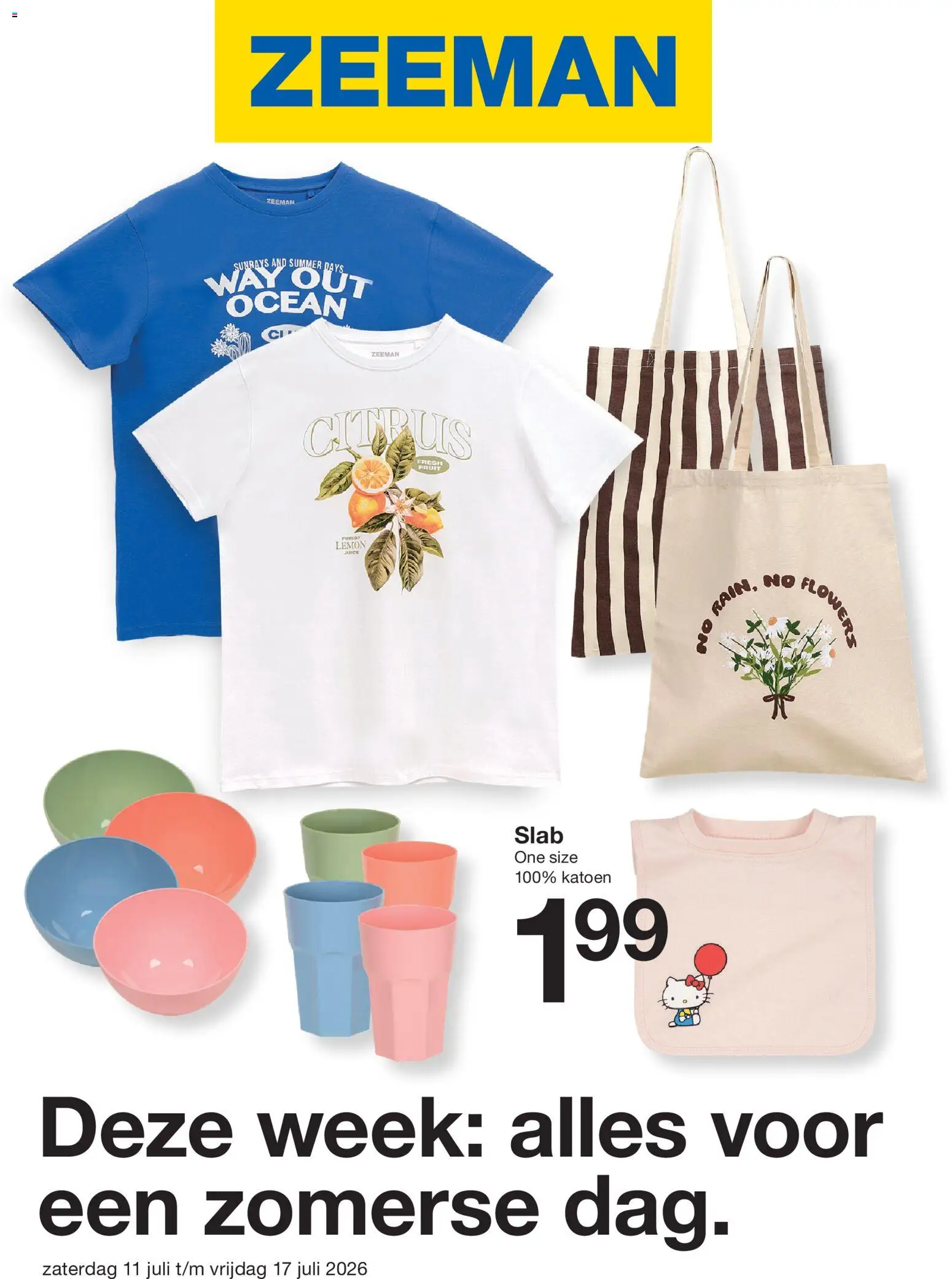 Voorbeeld van Zeeman folder van winkel Zeeman geldig vanaf 11-07-2026 - Appel, Peer, Honing, Mandarijn, Kan, Zuivel, IJsthee, Groene ijsthee