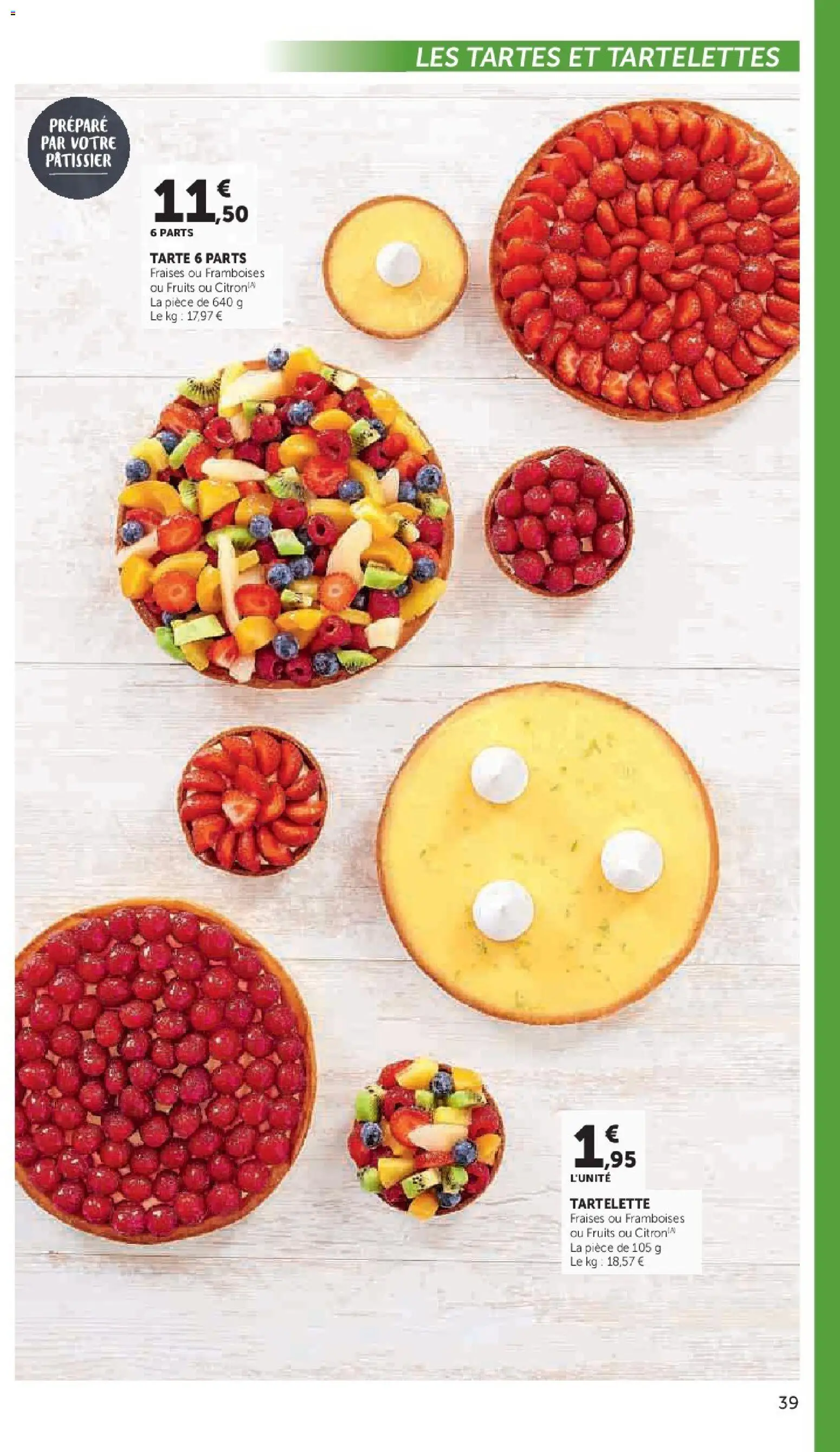 Prévisualisation de Super U - La carte Printemps Été du magasin Super U formulaire valide 03/03/2026 - Fruits, Fraises, Tarte, Framboises