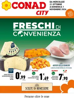 Anteprima dell'opuscolo Conad volantino City Lazio dal negozio Conad valido da 21/10/2026