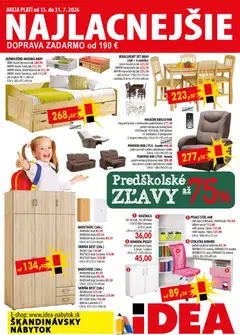 Náhľad IDEA nábytok letáku platného od 15.07.2026