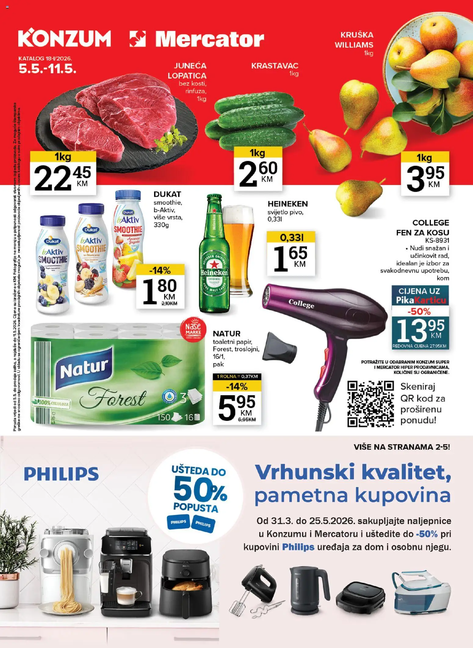 Pregled letka KONZUM katalog trgovine KONZUM vrijedi od 05.05.2026