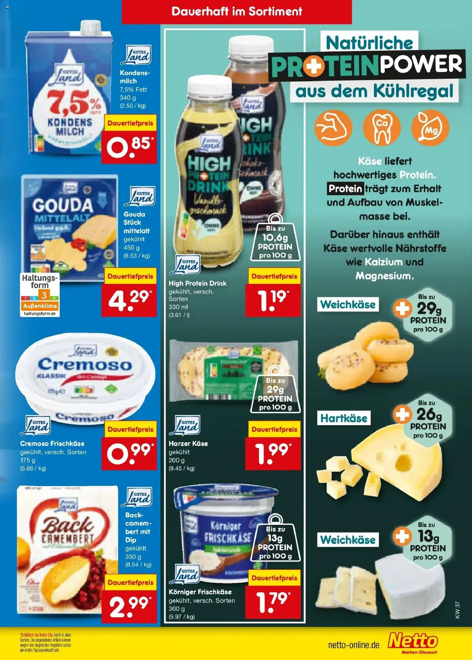 Vorschau von dem Prospekt des Geschäftes Netto Marken-Discount, gültig ab dem 07.09.2026 - Käse, Milch, Camembert, Gouda, Frischkase