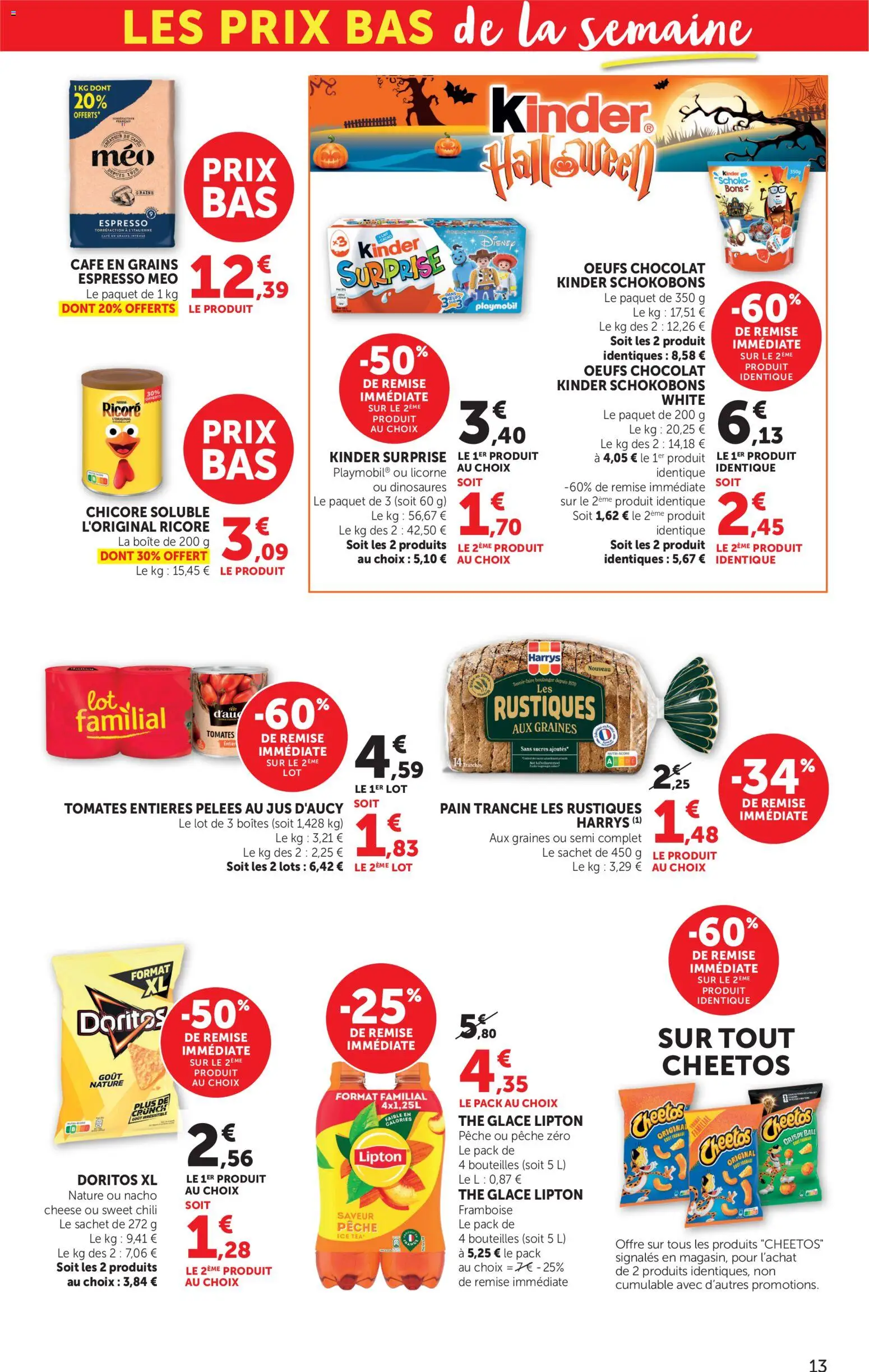 Prévisualisation de bi1 Catalogue halloween du magasin bi1 formulaire valide 20/10/2026 - Glace, Pêche, Pain, Tomates, Thé, Café en grains, Jus, Thé glacé