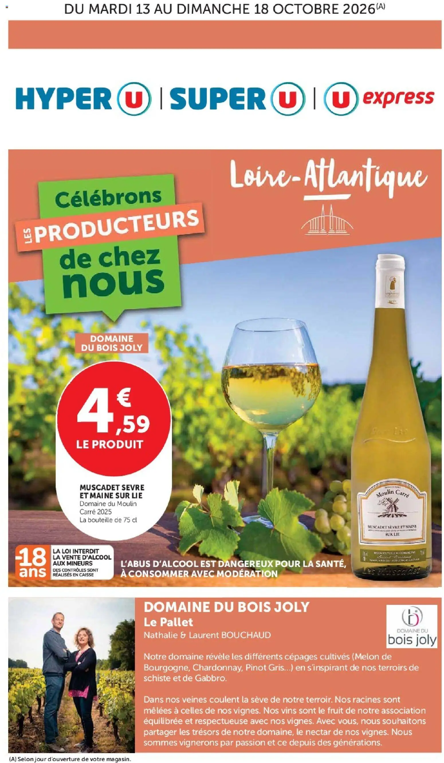 Prévisualisation de Super U - Engagés pour soutenir nos partenaires locaux Loire Atlantique du magasin Super U formulaire valide 13/10/2026
