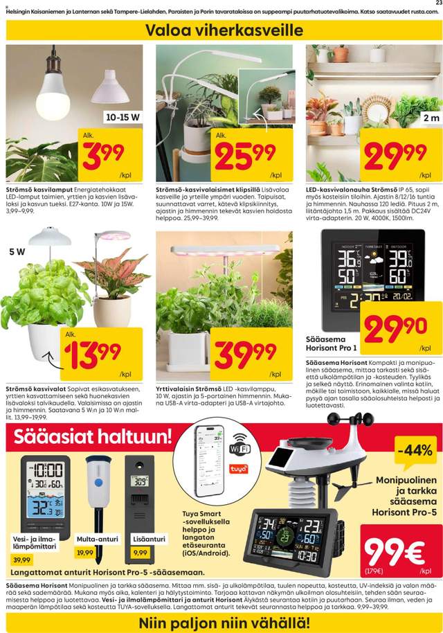 Uusi Rusta tarjouslehti alkaen 26/10