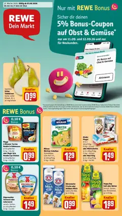 Vorschau von dem Prospekt des Geschäftes Rewe, gültig ab dem 07.09.2026