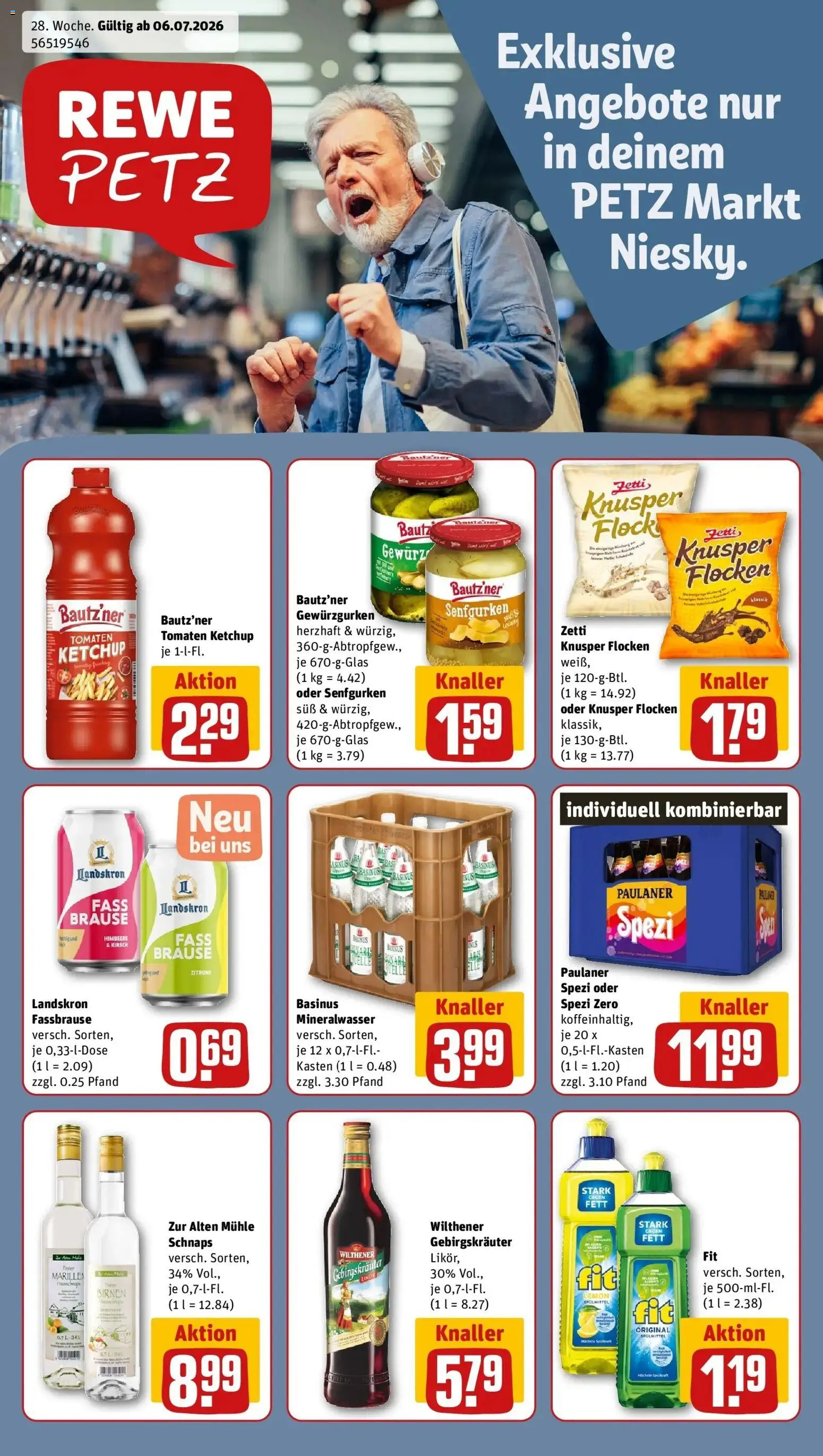 Vorschau von dem Prospekt des Geschäftes Rewe, gültig ab dem 06.07.2026