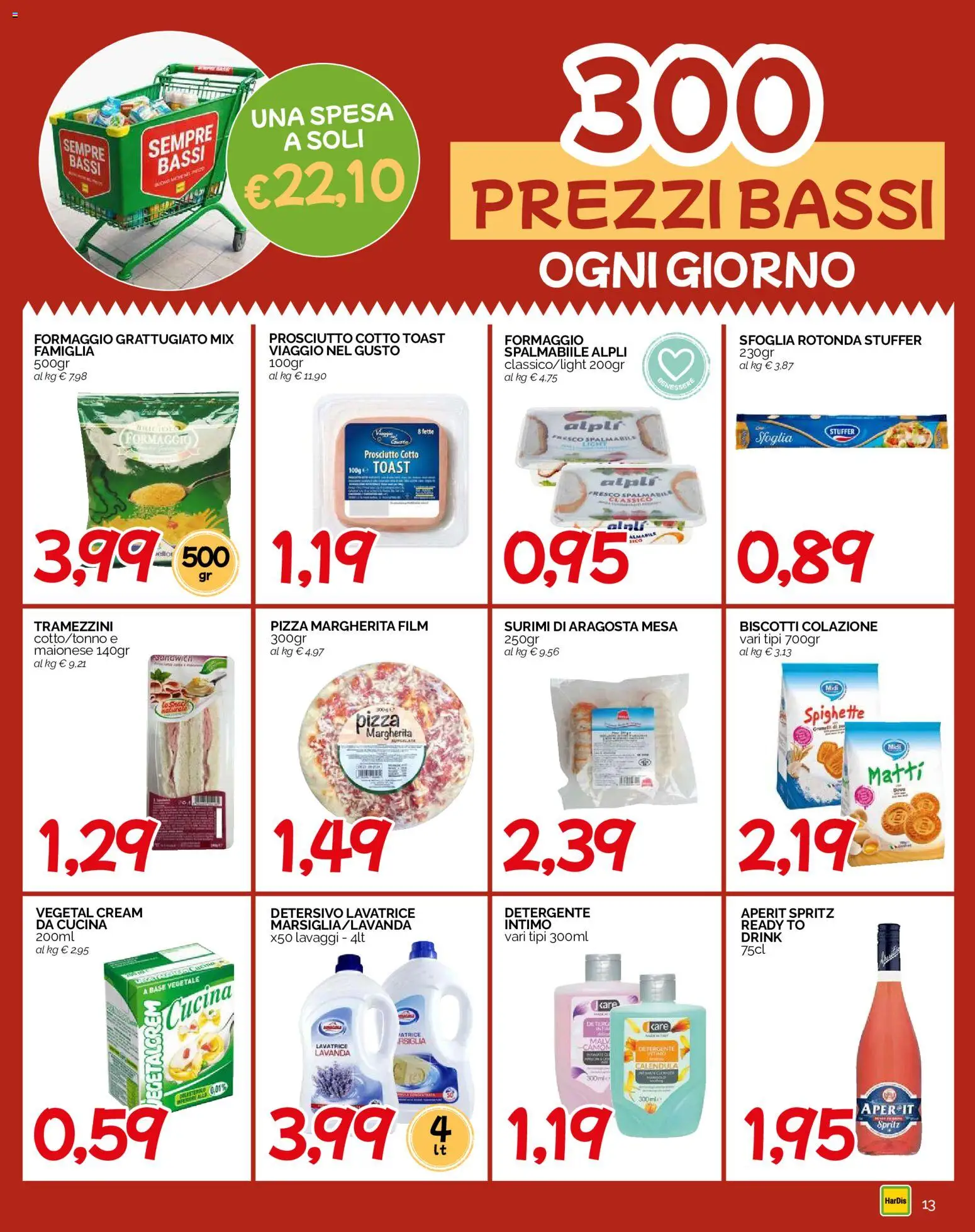 Anteprima dell'opuscolo HarDis volantino dal negozio HarDis valido da 29/10/2026 - Pizza, Lavatrice, Formaggio, Lavanda, Surimi, Prosciutto, Prosciutto Cotto, Maionese
