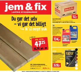 Eksempel på tilbudsavis Jem & fix - Tilbudsavis uge 33 fra butik Jem & fix gyldig fra 09/08/2026