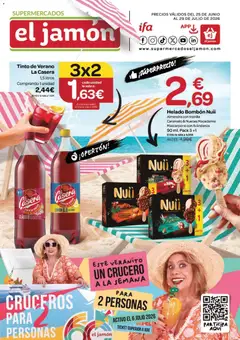 Vista previa del folleto de la tienda Supermercados El Jamón válido desde el 25/06/2026 