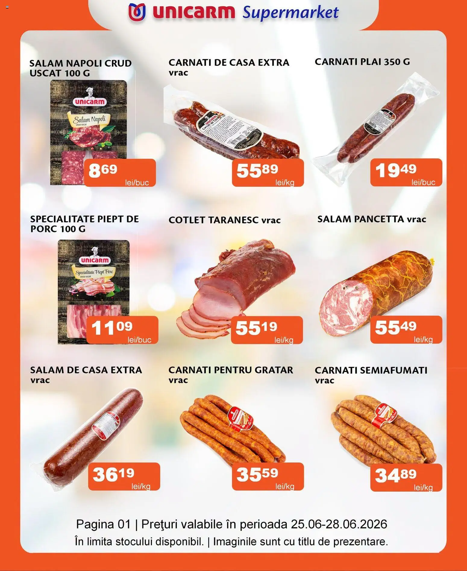 Previzualizarea de cataloage: Unicarm Unicarm Catalog Carne valabil de la 25.06.2026