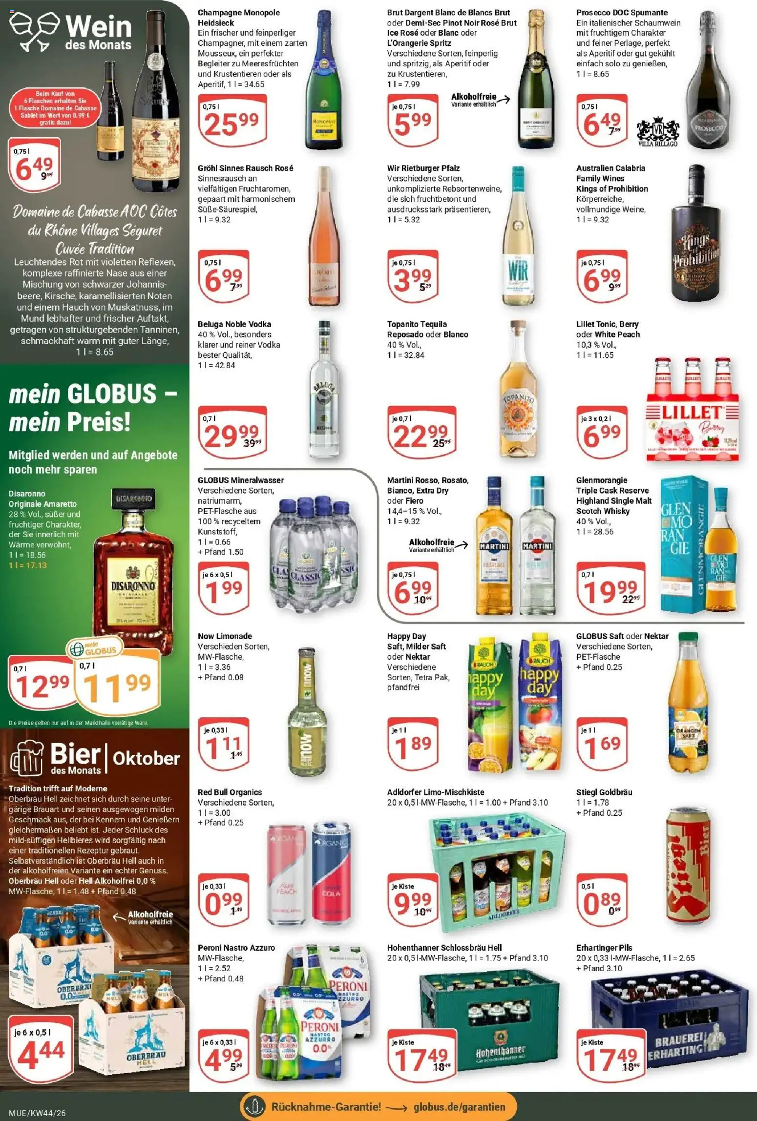 Vorschau von dem Prospekt des Geschäftes Globus, gültig ab dem 26.10.2026
