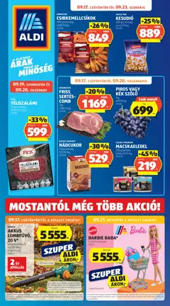 Aldi - Aldi akciós újság megtekintése, amely érvényes 2026.09.17.-től