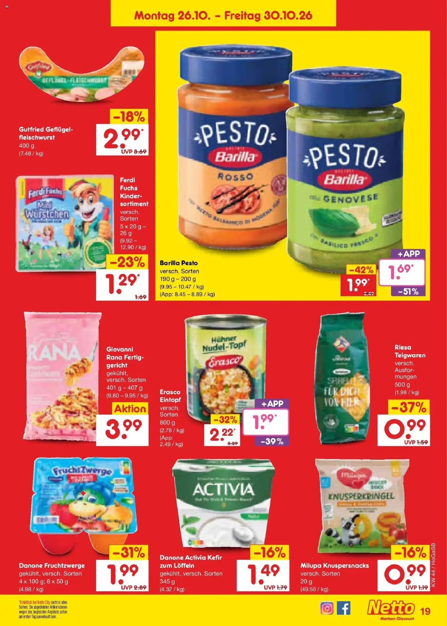 Vorschau von dem Prospekt des Geschäftes Netto Marken-Discount, gültig ab dem 26.10.2026