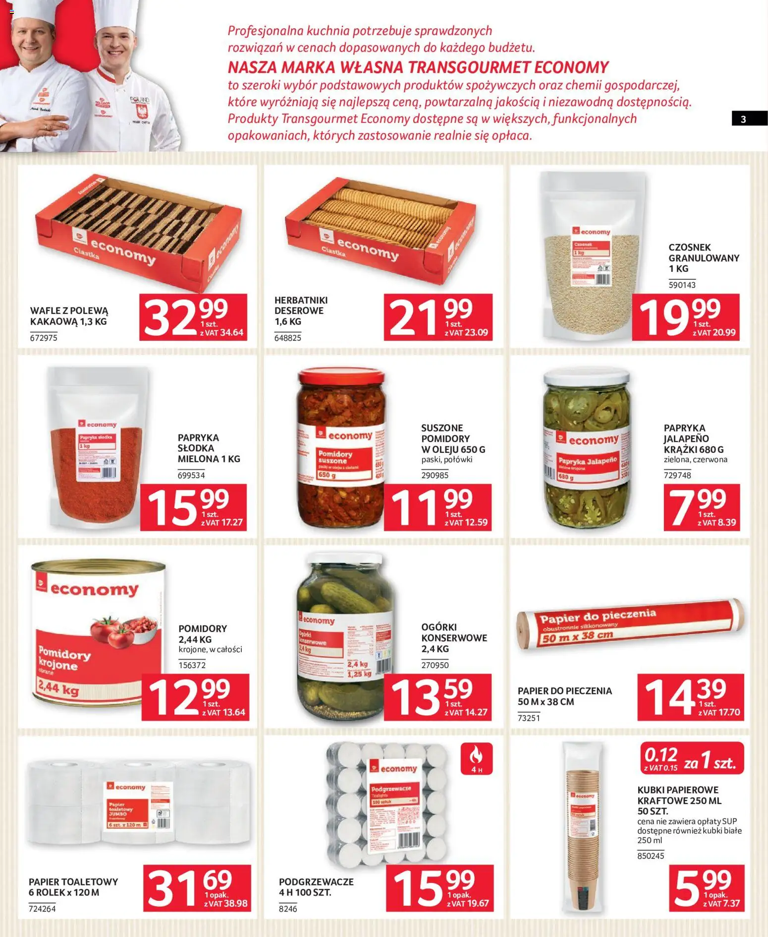 Pogląd gazetki "Selgros cash&carry gazetka - Oferta dla gastronomii" ze sklepu Selgros cash&carry ważnej od 08.10.2026 - Ogórki, Czosnek, Papier toaletowy, Herbatniki, Pomidory, Podgrzewacze, Papryka jalapeno, Pomidory suszone