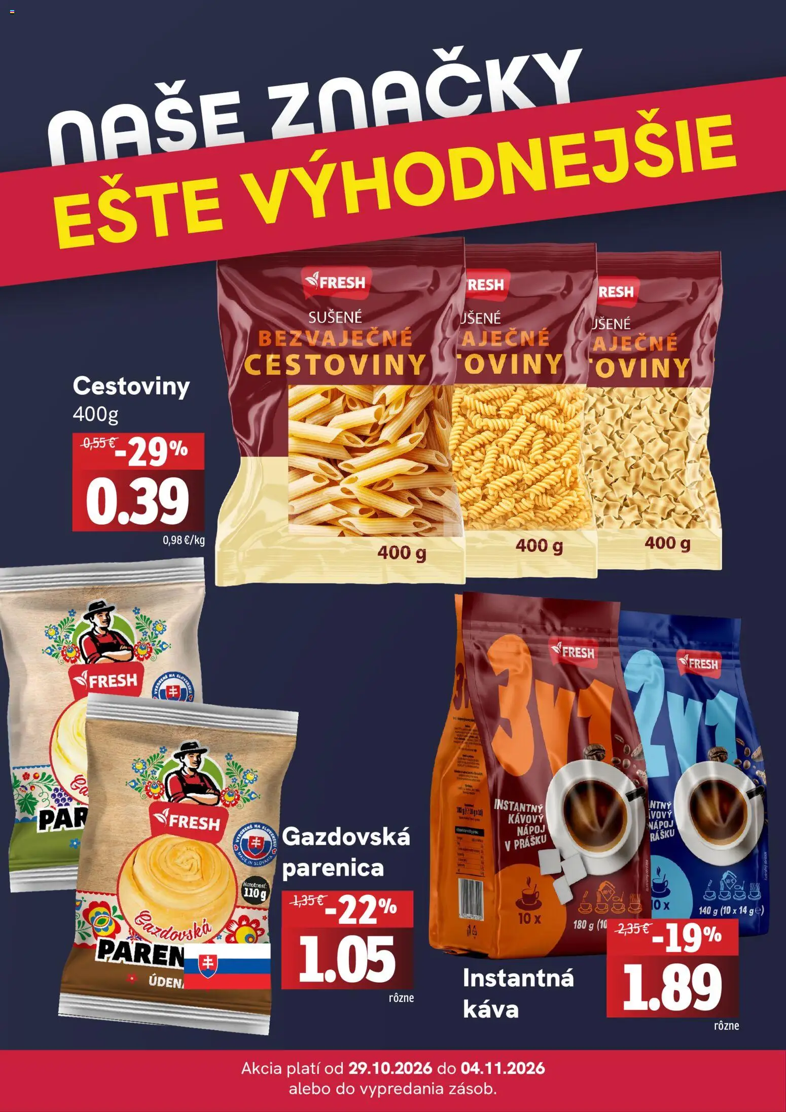 Náhľad Fresh letáku platného od 29.10.2026