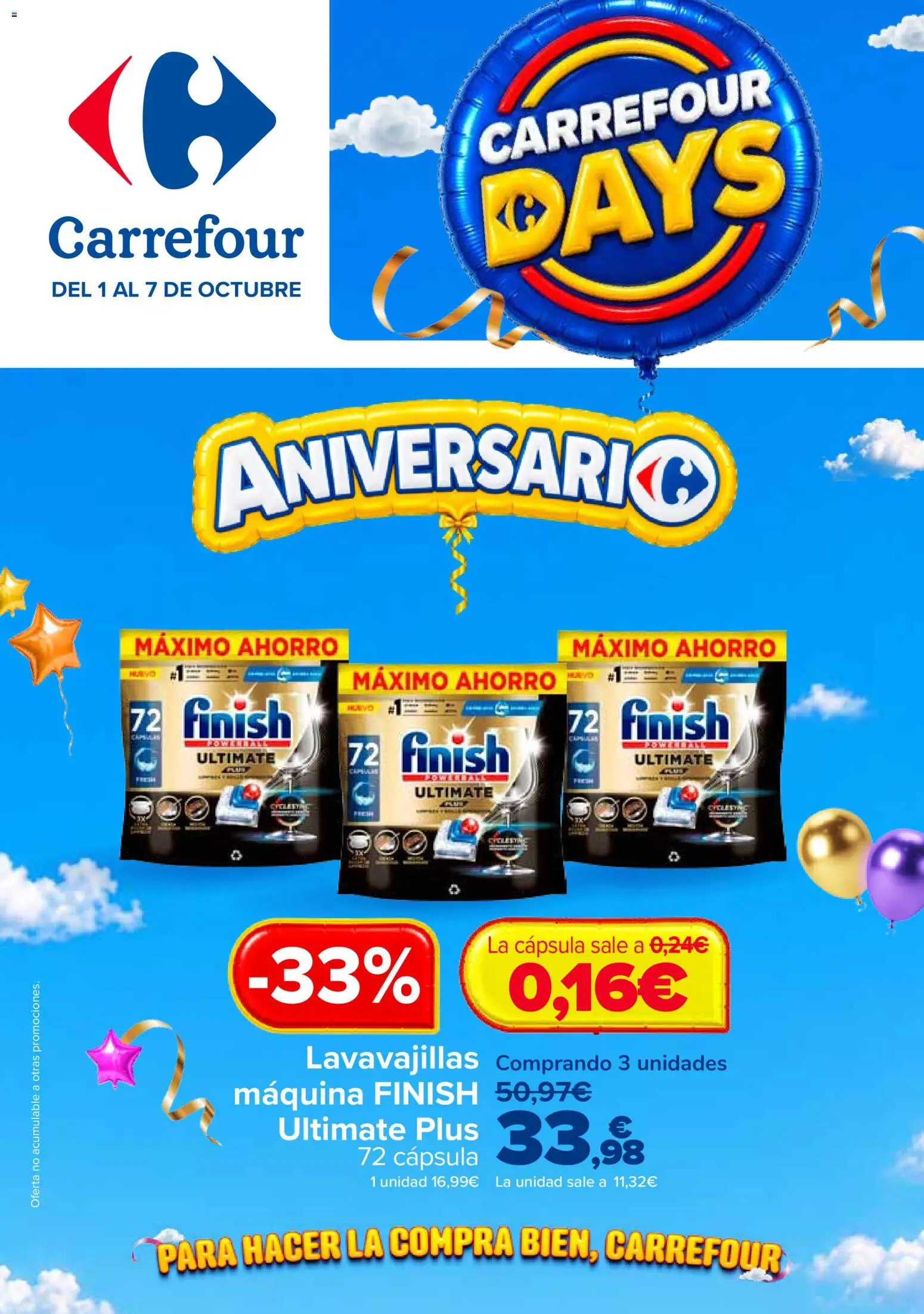 Vista previa del folleto de la tienda Carrefour válido desde el 01/10/2026 - Lavavajillas