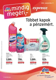 DM Drogerie Markt - DM Drogerie Markt akciós újság megtekintése, amely érvényes 2026.09.17.-től