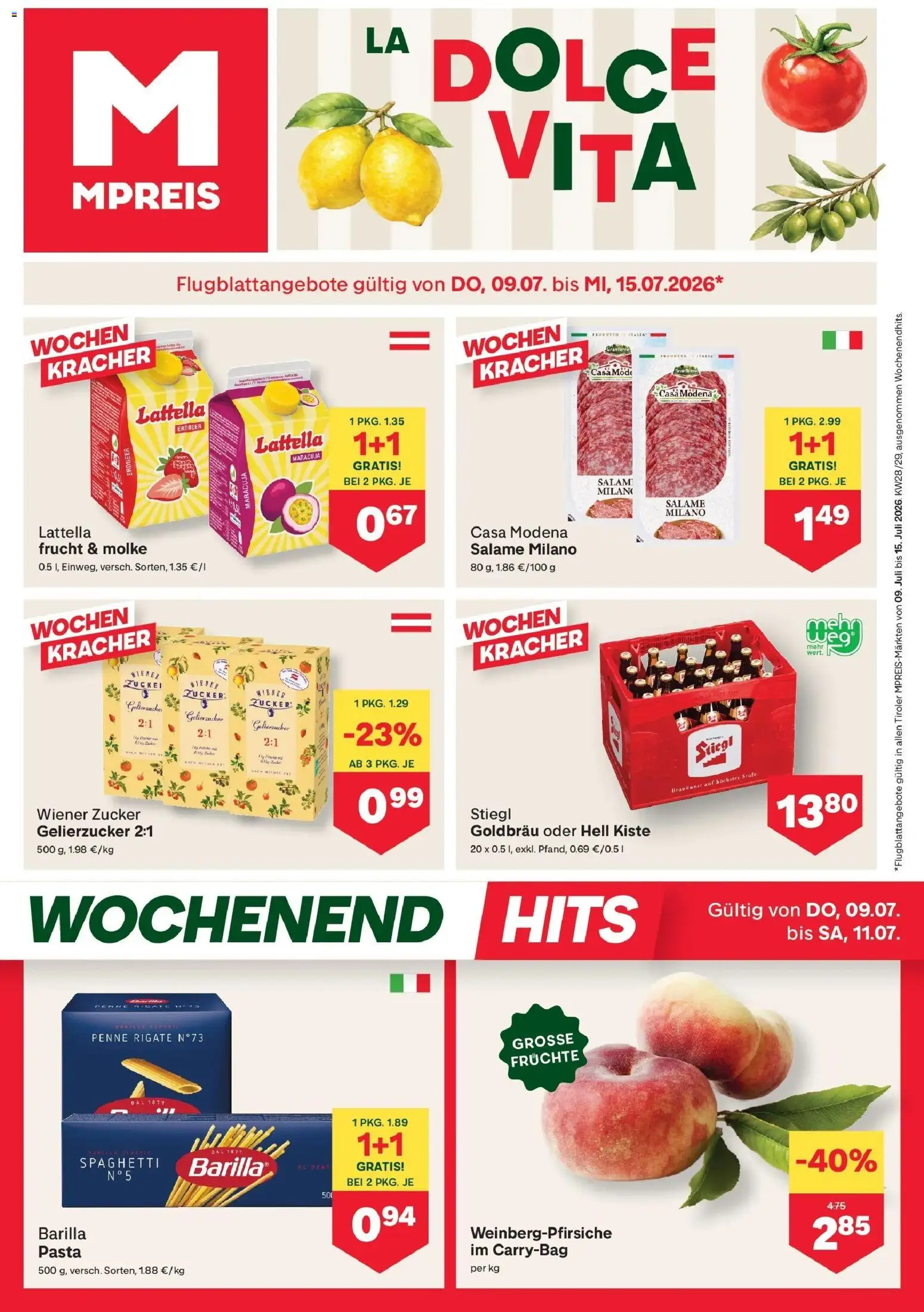 Vorschau der Angebote: MPREIS MPREIS Pfunds gültig ab 09.07.2026