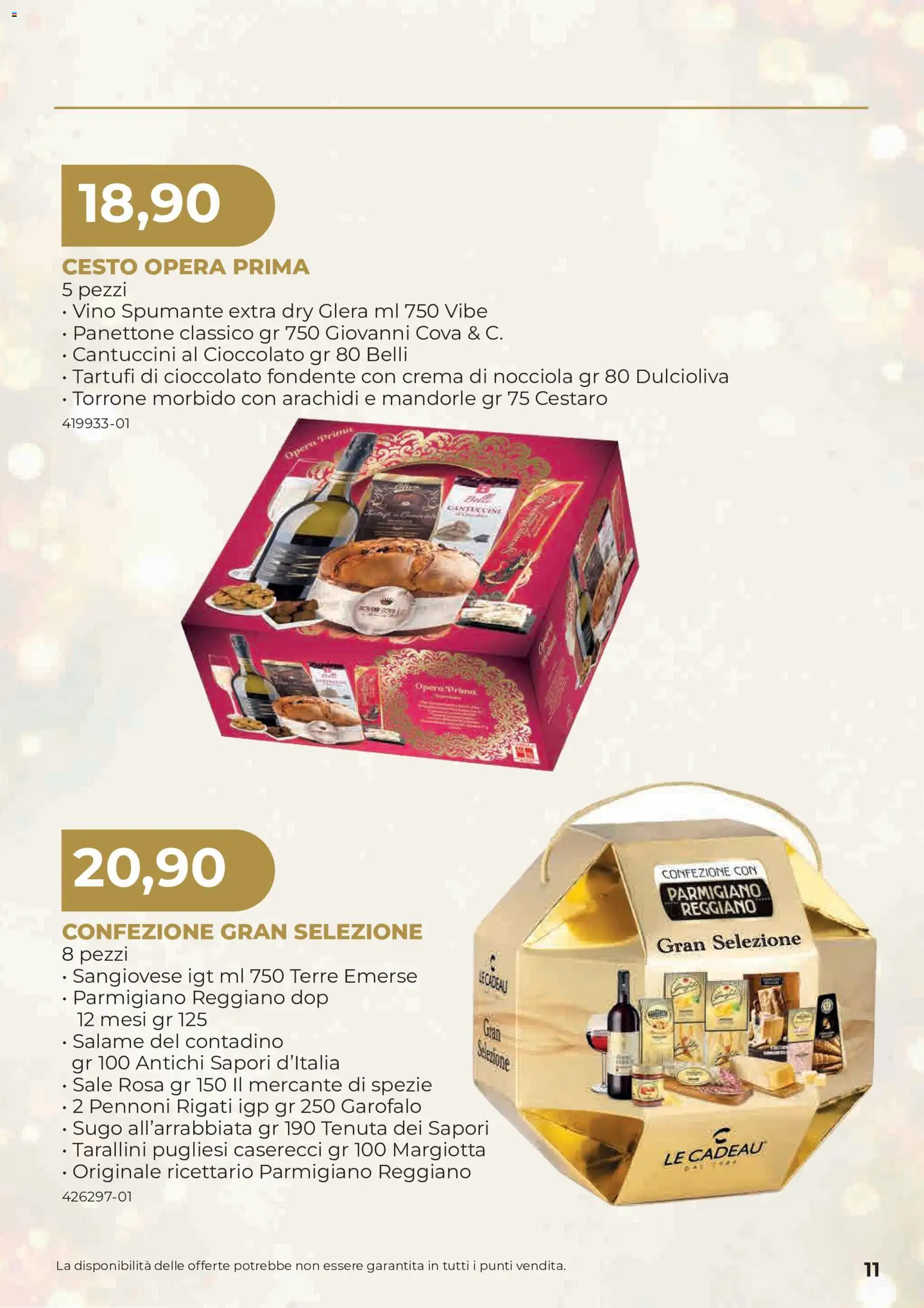 Anteprima dell'opuscolo Sogegross volantino Strenne dal negozio Sogegross valido da 27/10/2026 - Crema, Vino, Cioccolato, Sale, Mandorle, Salame, Sugo, Spumante