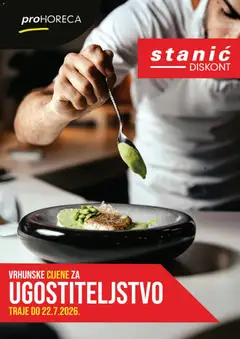 Pregled letka Stanić Diskont proHoreca trgovine Stanić Diskont vrijedi od 15.07.2026