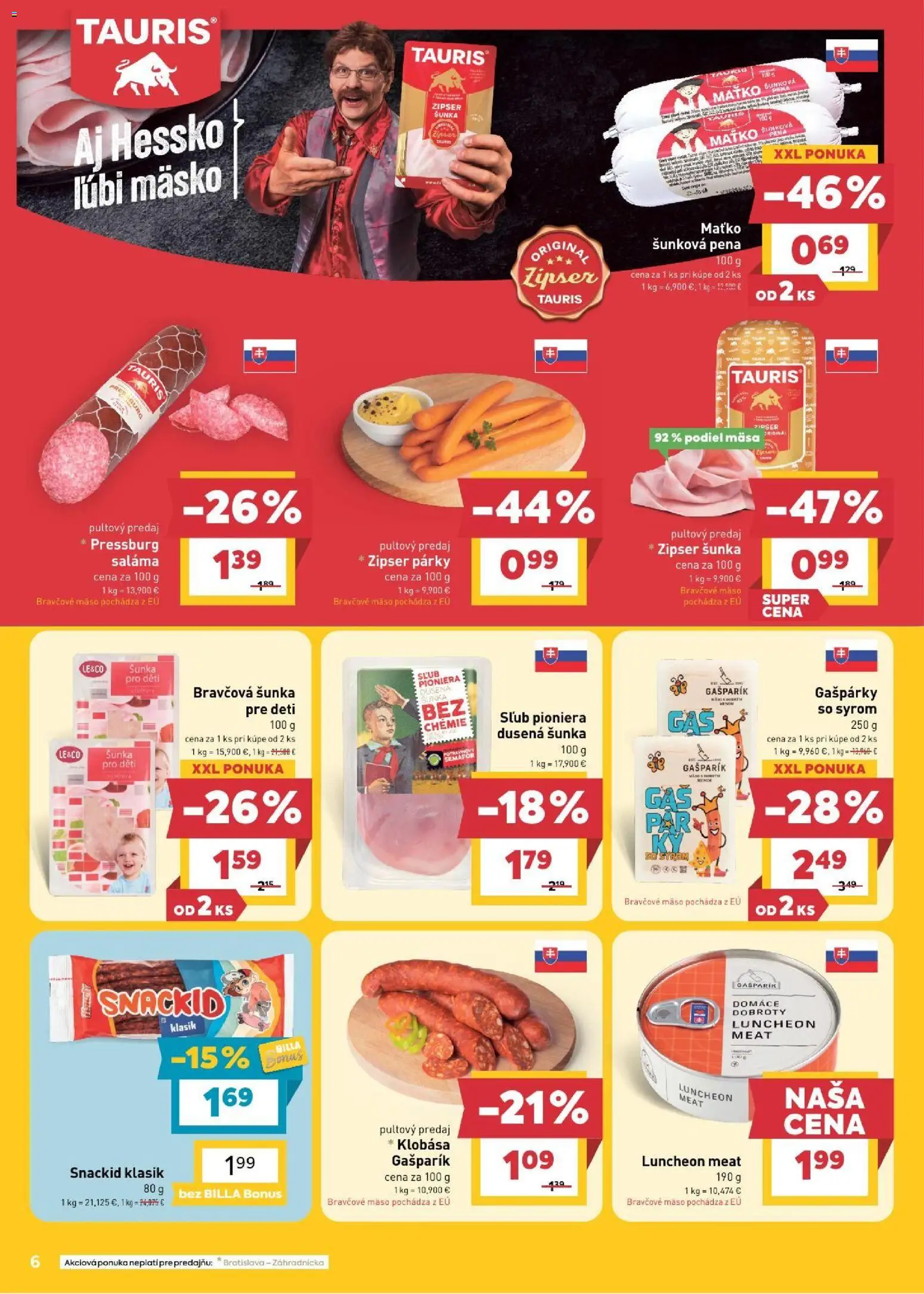 Náhľad Billa letáku platného od 16.09.2026 - Protein, Čokoláda, Tvaroh, Mlieko, Ryža, Mliečna ryža, Termix, Mlieko 3,5 %