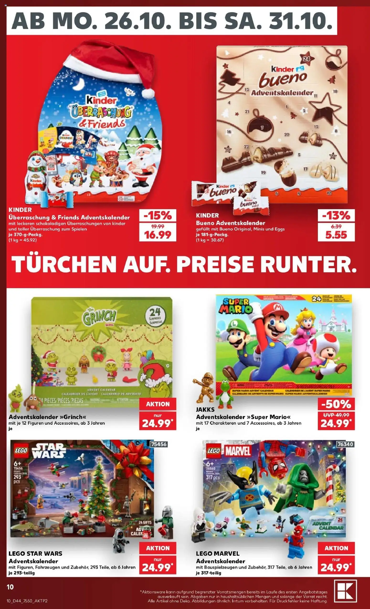 Vorschau von dem Prospekt des Geschäftes Kaufland, gültig ab dem 26.10.2026