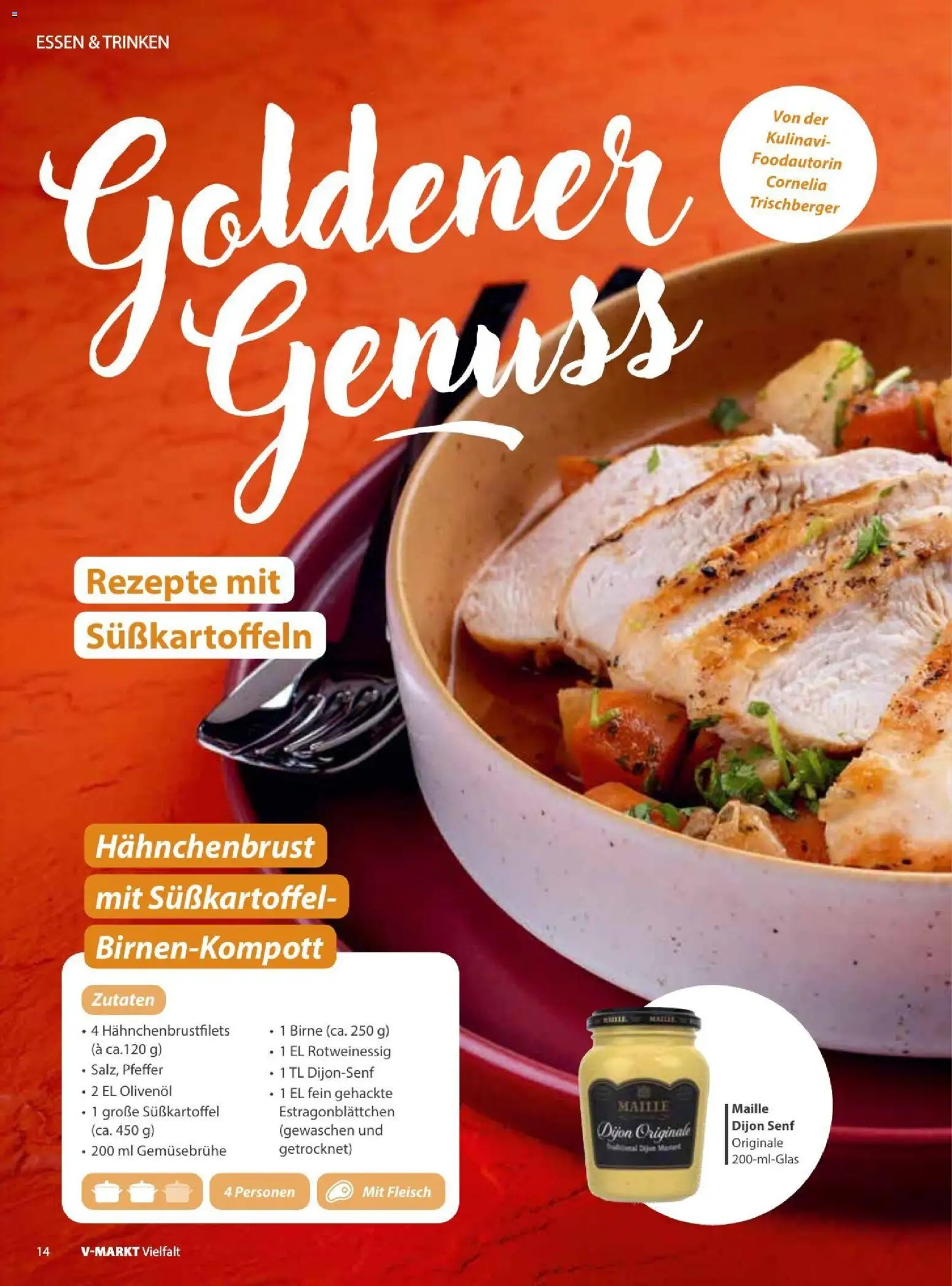 Vorschau von dem Prospekt des Geschäftes V-Markt, gültig ab dem 01.09.2026 - Fleisch, Birne, Pfeffer, Hahnchenbrust, Olivenol