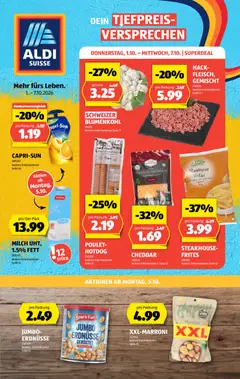 Vorschau des Merkblatts Aldi aktionen vom Shop Aldi gültig von 01.10.2026 bis 07.10.2026