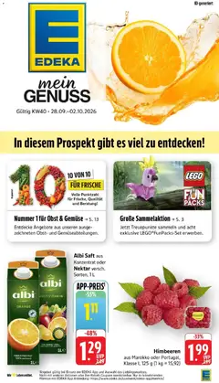 Vorschau von dem Prospekt des Geschäftes Edeka, gültig ab dem 28.09.2026