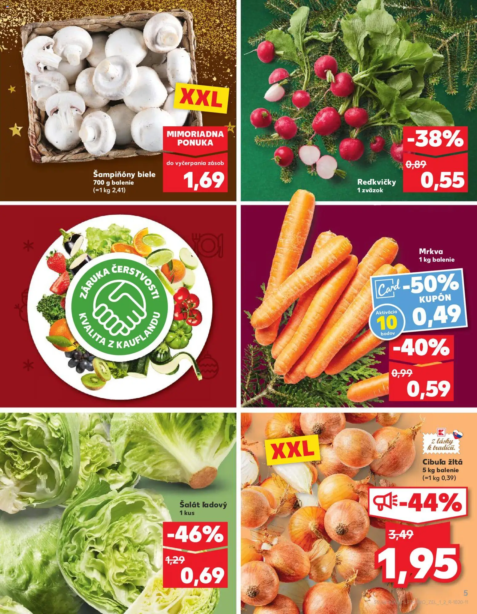 Náhľad Kaufland letáku platného od 13.11.2025 - Šalát, Mrkva, Cibuľa