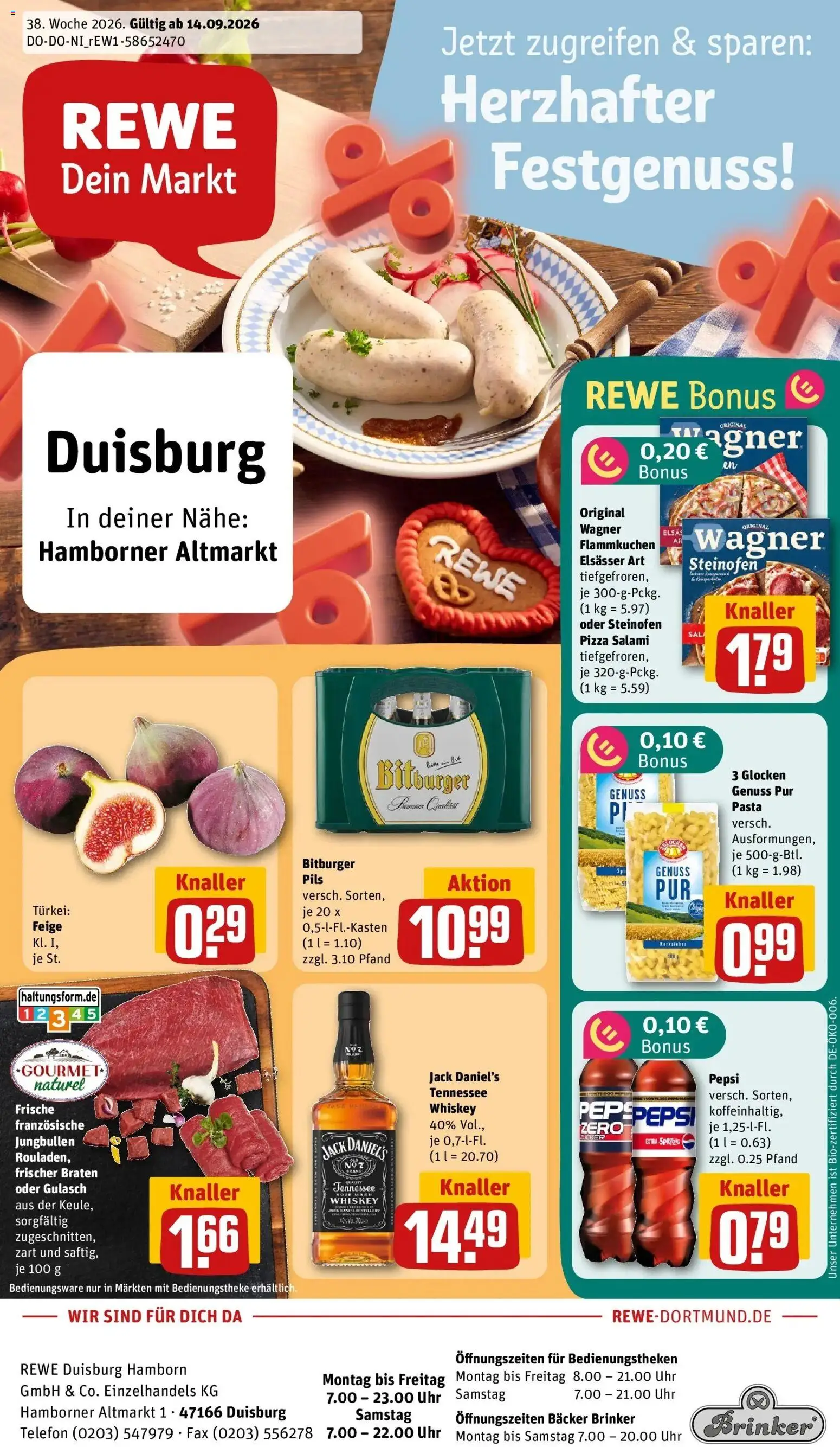 Vorschau von dem Prospekt des Geschäftes Rewe, gültig ab dem 14.09.2026