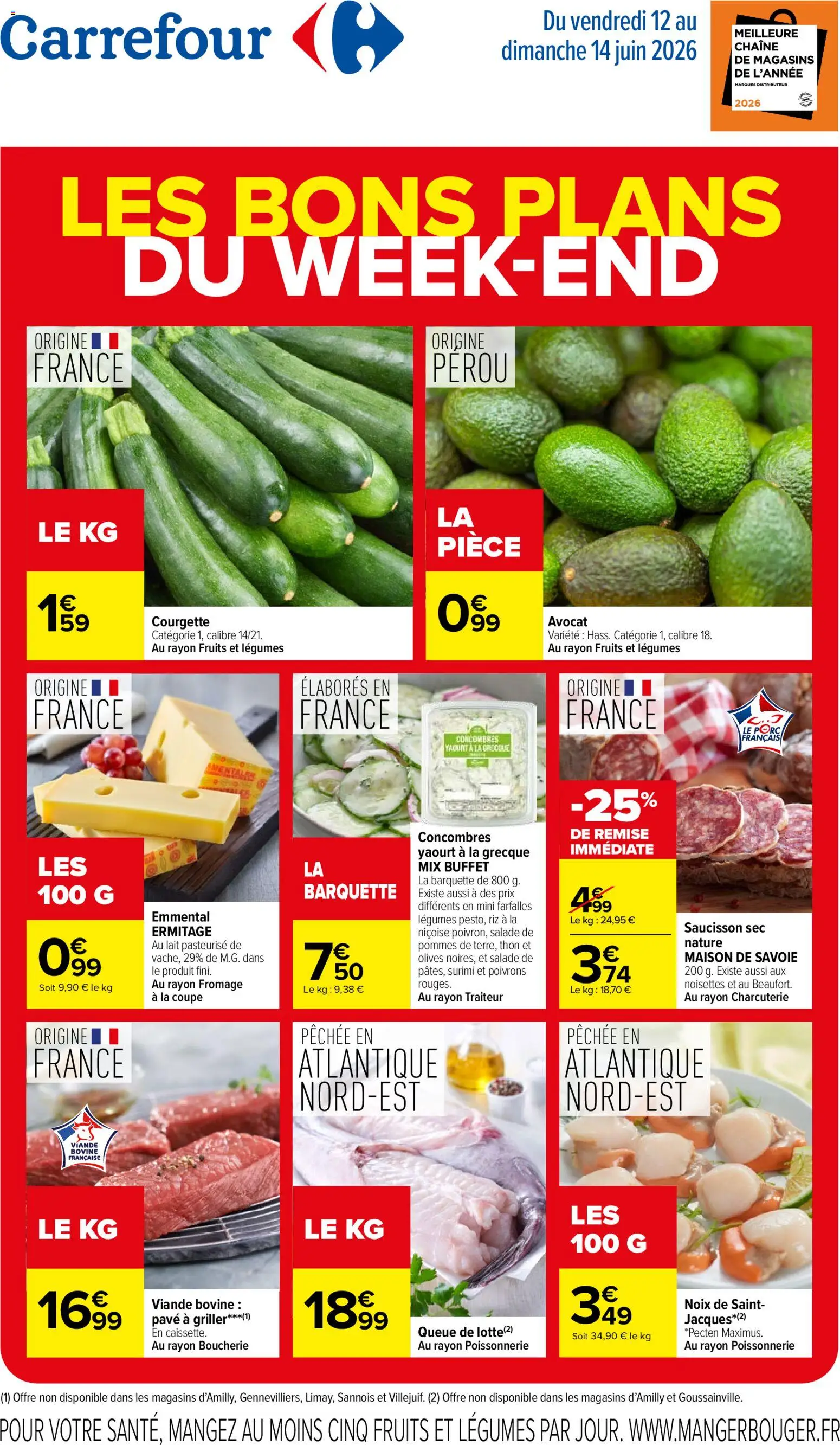 Prévisualisation de Carrefour les bons plans du week-end du magasin Carrefour formulaire valide 12/06/2026