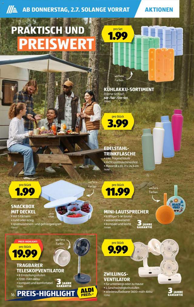 Neue Aldi Aktionen ab 02.07.