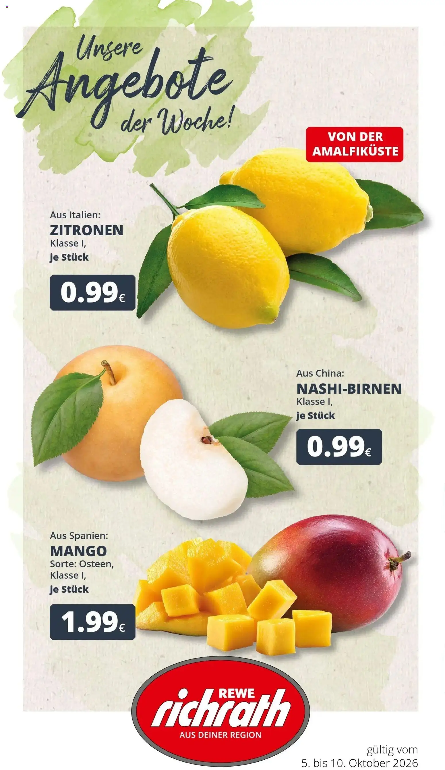 Vorschau von dem Prospekt des Geschäftes Rewe, gültig ab dem 05.10.2026
