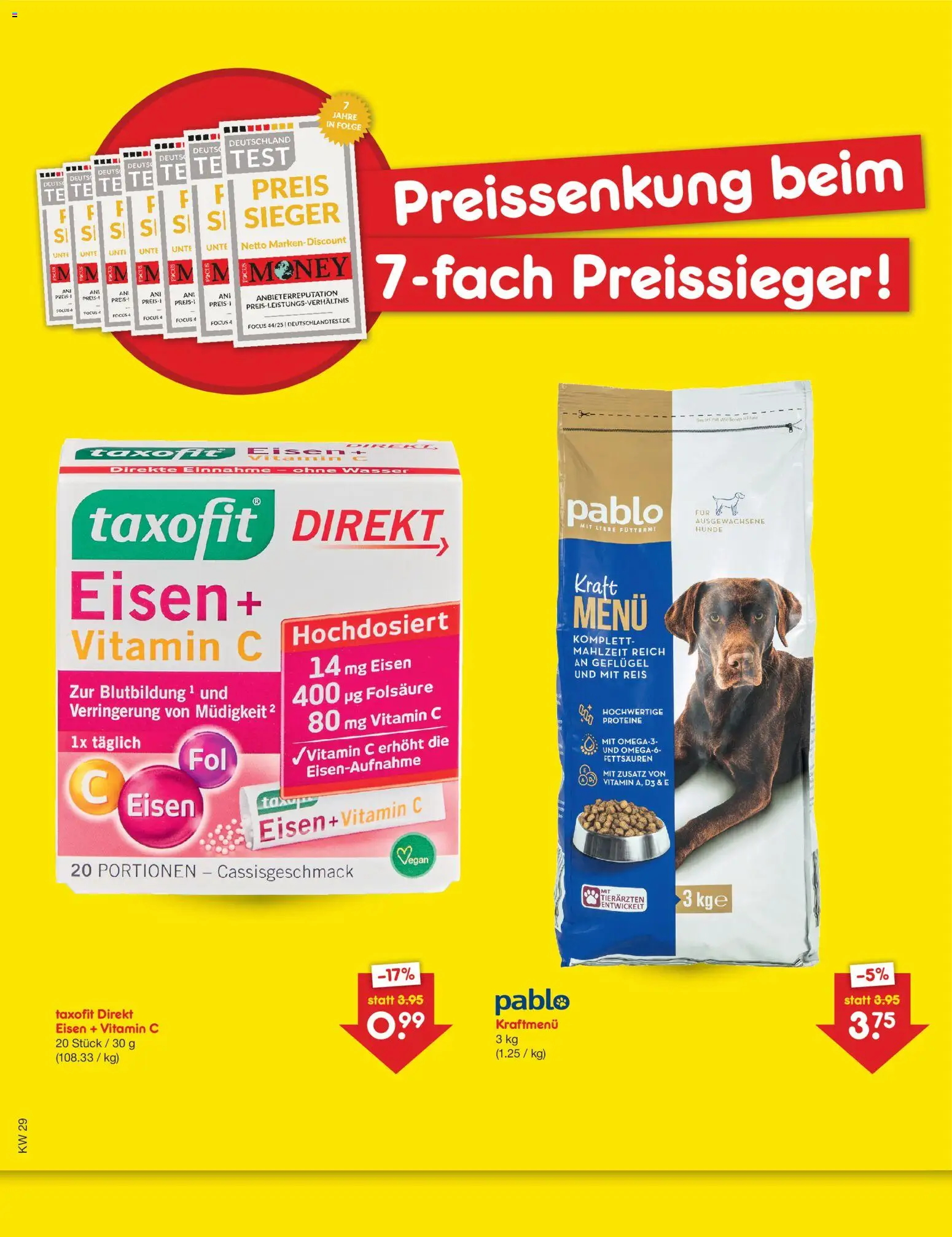 Vorschau von dem Prospekt des Geschäftes Netto Marken-Discount, gültig ab dem 16.07.2026 - Wasser, Reis